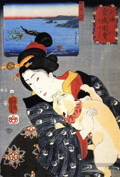 time of the old women Tableau Peinture - women 28 Utagawa Kuniyoshi Ukiyo e
